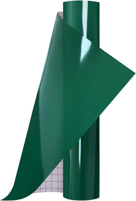 Ant Smart Adhesive Permanent Vinyl Compatible with Cricut Explore and Maker Series Without Cutting Mats, Create DIY Projects, Decals, Stickers & More (Dark Green, 13inch x 5ft)