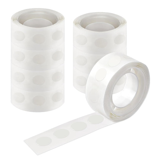 UPINS Glue Points Dots, 800Pcs Balloon Glue Adhesive Dots Double Sided Removable Glue Tape Dots for Balloons Crafts Decoration, 10 mm