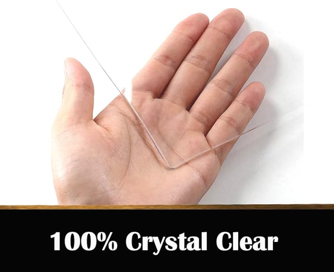 28x40 Inch Transparent Protector Mat for Table Clear PVC Table Protector Non-slip Desk Top Cover Protector Mat Clear Table Pad Desk Mat Waterpfoof Plastic Desk Protector for Kitchen Table Writing Desk