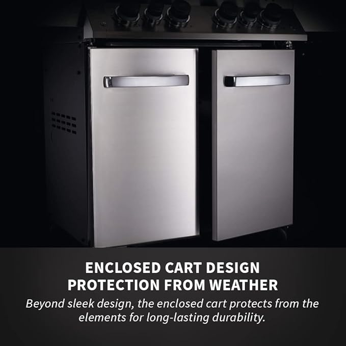 Napoleon P500RSIBNSS-3 Prestige 500 RSIB Natural Gas Grill, sq. in + Infrared Side and Rear Burner, Stainless Steel