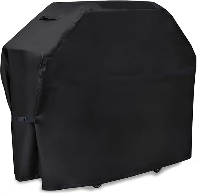 Grill Cover 58 inch BBQ Grill Cover Reinforced Corners & Windproof Clips Outdoor Grade 210D Fabric for Weber LX300, Dyna-Glo, Monument Grills Outdoor Furniture Covers