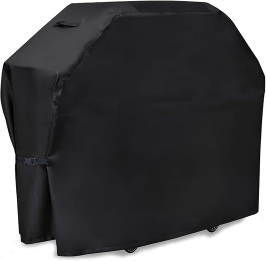 Grill Cover 58 inch BBQ Grill Cover Reinforced Corners & Windproof Clips Outdoor Grade 210D Fabric for Weber LX300, Dyna-Glo, Monument Grills Outdoor Furniture Covers
