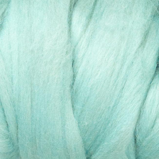 Colored Natural Wool roving, 8 OZ. Best Wool for Needle Felting, Wet Felting, handcrafts and Spinning. (Acqua)