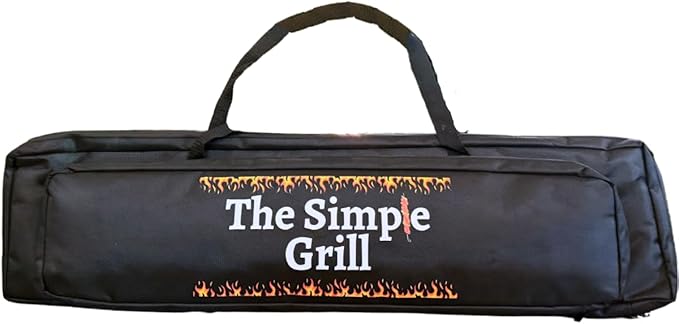The Simple Grill | Stainlees Steel Foldable Charcoal Grill for BBQ | Camping Grill Mangal for Outdoor Cooking and Barbeque| SKEWERS AND ACCESSORIES INCLUDED