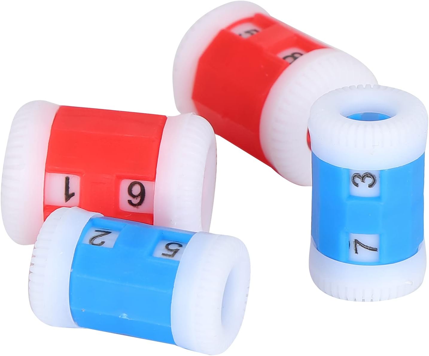 Plastic Knit Counter Knitting Crochet Stitch Marker Row Ring Sewing Tool Craft Accessories Two Color(Two Set)