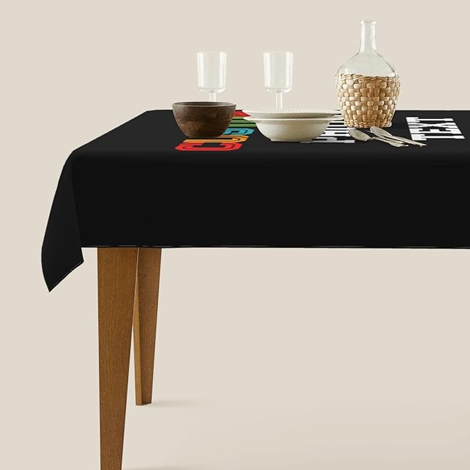 Custom Rectangle Table Cloth, Add Your Own Photo Logo Text, Personalized Tablecloth, Customizable Oil Proof Wipeable Table Cover for Wedding, Party, Restaurant, Outdoor, Picnic, 60x90in