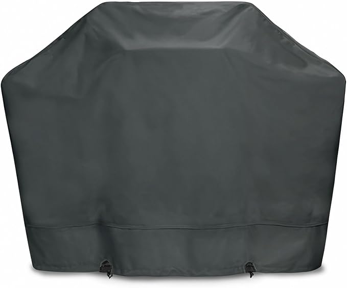Eevelle Meridian Patio BBQ Grill Cover for Outdoor Grill - Marine Grade Fabric - Durable - Waterproof Covers - All-Weather Protection Barbeque Gas Grill Cover – (48" H x 58" W x 24" D, Charcoal Gray)
