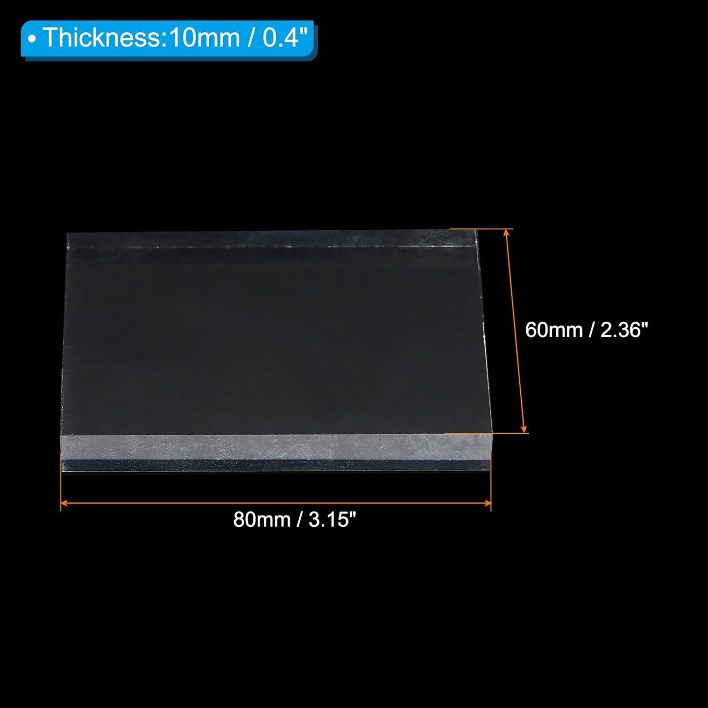 PATIKIL Acrylic Stamp Block, 1 Pack Clear Stamping Block with Grid Lines Decorative Mounting Blocks Set Rectangle for Scrapbooking DIY Crafts Cards Making