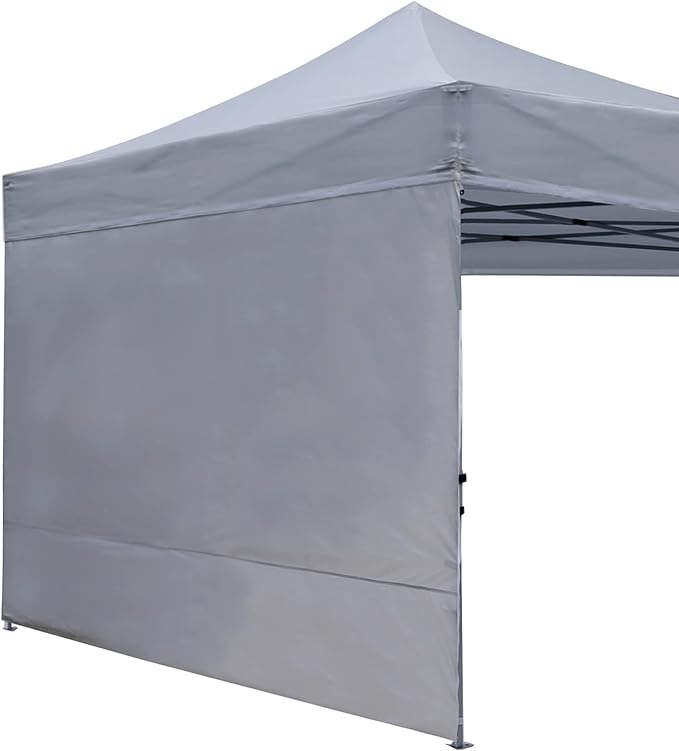 ABCCANOPY Instant Canopy SunWall 10x10 FT, 1 Pack Sidewall Only, No Frame or Top, Gray