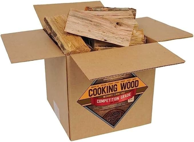 Smoak Firewood Cooking Wood Logs - USDA Certified Kiln Dried (8inch Pieces, 20-25lbs - Maple)