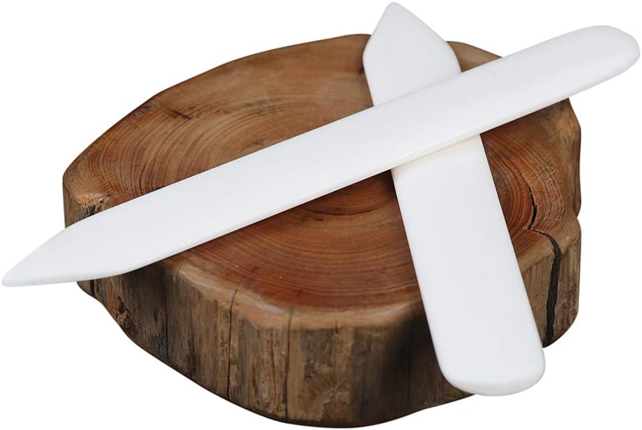 WUTA 100% Genuine Bone Folders Creaser Crafts Scoring Folding Creasing Origami Paper Creaser Crafting Tool for DIY Handmade Burnishing Bookbinding and Paper Crafts,1 Pack