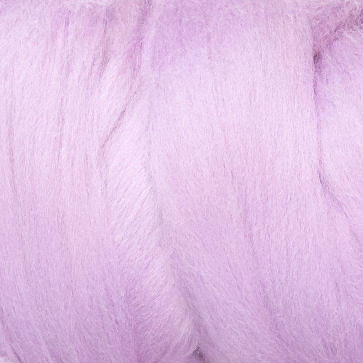Colored Natural Wool roving, 8 OZ. Best Wool for Needle Felting, Wet Felting, handcrafts and Spinning. (Lavender)