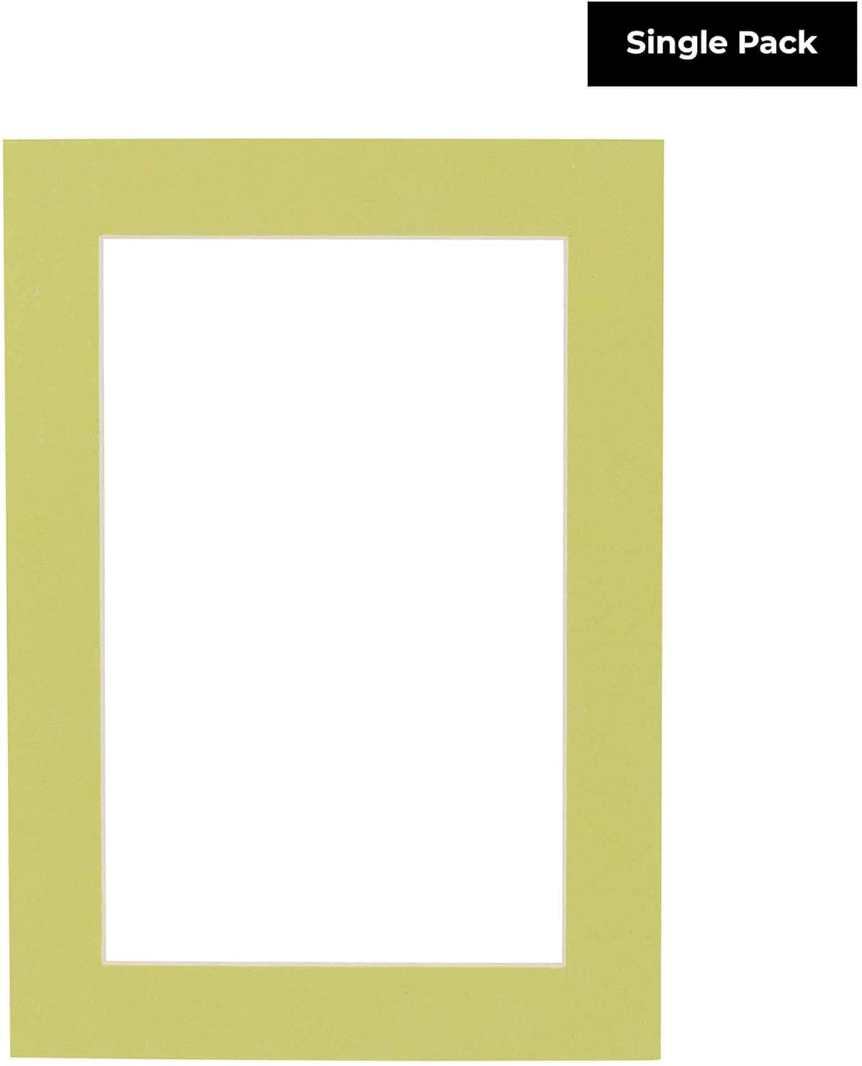 11x14 Mat for 8.5x11 Photo - Precut Pistachio Green Picture Matboard for Frames 11 x 14 Inches - Bevel Cut Matte to Display Art 8.5 x 11 Inches - Acid Free ONE MAT with Backing Board & Clear Bag