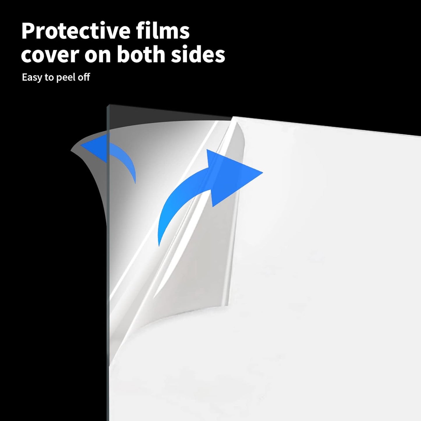 Art3d (2 Pack) 1/8" Thick Plexiglass Sheets - 16" x 20" PET Clear Sheets for Art Design，Craft Projects, Signs, DIY in Home, Wedding, Festival,Party,Office