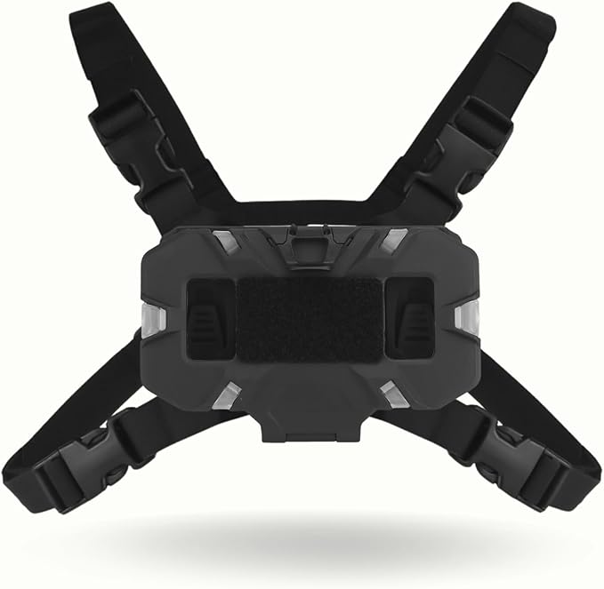 Let-Me-Be FoldPanel Chest Vest Set, Chest Rig Phone Mount for Plate Carrier Accessory Navigation Board, Outdoor Hiking Fishing Cycling Tactical Vest Wearable Phone Carrier for 4.7"-6.7" Screen