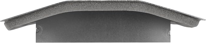 Repa Market 13" x 5" Inch Air Exhaust Grille for Round Ducts - Adjustable Louvre Blade - Galvanized Air Supply Vent Cover - Side Fit Round Surface Canal Ducting from 9.84" to 35.43" Inches
