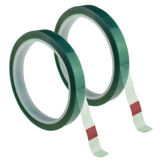 HAHIYO Clear Green 0.5Inch (217Feet/72Yard Total) 2Rolls Floral Tape Waterproof Florist Tape Flower Wrap Adhesive Waterproof Decorative Tape for Bouquet Stem Wrapping Flower Arranging Floral Craft