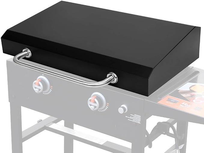Upgraded Griddle Lid for Blackstone 28'', Hinged Lid for Blackstone 1517 1853 1605 1803 1839 1856 1924 1983 2094 2145 5003, Heat Resistant Griddle Hard Cover for Black Stone, Handle for Easy Lifting