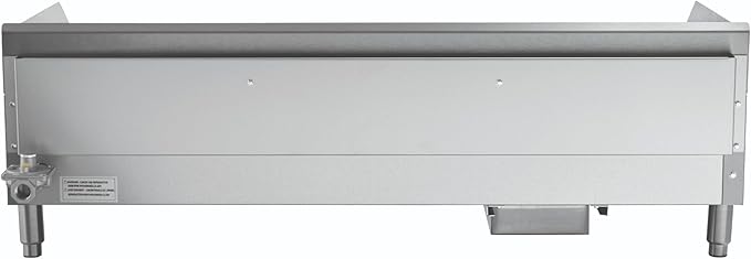 Kratos 48" Wide Commercial Countertop Griddle, Gas Hot Plate for Restaurants, Manual Controls, 4 Independent Burners, Powerful 120,000 BTU Output (29Y-006)