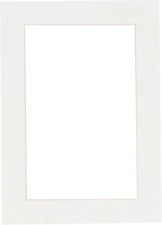 5.5x8.5 Mat for 8.5x11 Frame - Precut Mat Board Acid-Free Show Kit with Backing Board, and Clear Bags Textured White 5.5x8.5 Photo Matte For a 8.5x11 Picture Frame Matboard for Framing, Pack of 1 Mat