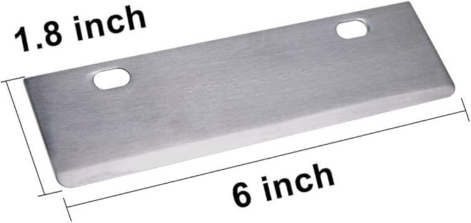 Grill Scrapers Blade Replacement Heavy Duty Rust Grill Blades Outdoor BBQ Tools & Accessories Blades Pack of 6.