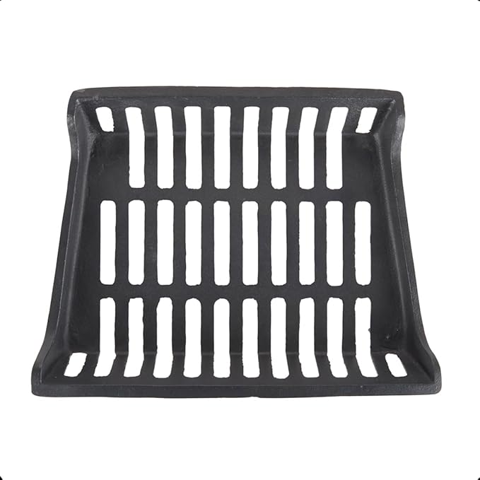 20 inch Fireplace Grate Heavy Duty, Cast Iron Fire Grate - 20" W x 15" D x 7" H
