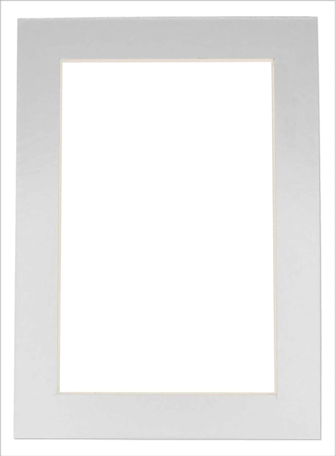 11x14 Mat for 8.5x11 Photo - Precut Metallic Silver Picture Matboard for Frames Measuring 11 x 14 Inches - Bevel Cut Matte to Display Art Measuring 8.5 x 11 Inches - Acid Free ONE MAT