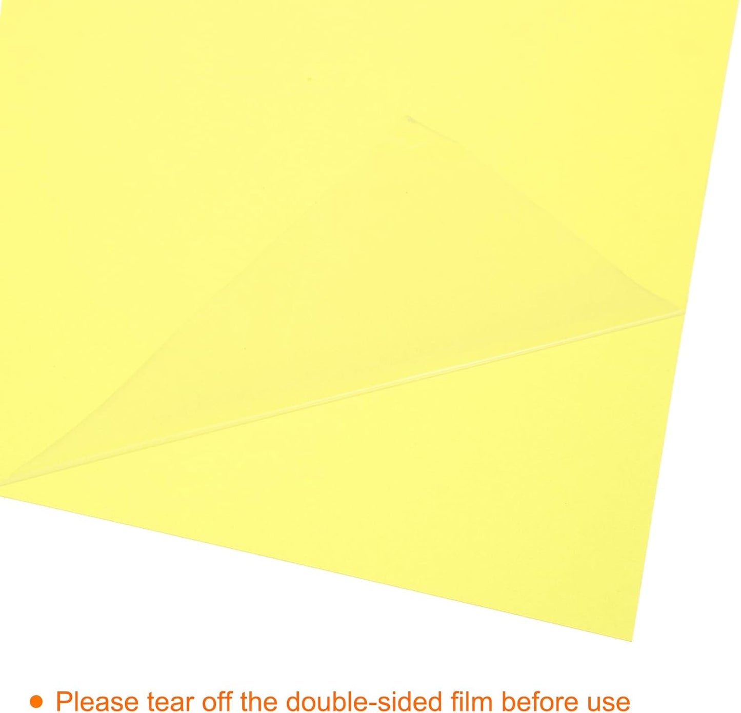 uxcell 4Pcs A4 Gel Light Lighting Filter Overlay Transparent Color Correction Plastic Vinyl PVC Sheets Photography Television Yellow,0.2mm