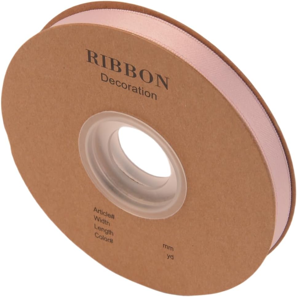 Double Side Satin Ribbon, Continuous 20 Yards,Use for Craft Bows Bouquet, Gift Wrapping, Wedding Decoration, Floral Arrangement (Pink Purple, 3/8 inch)