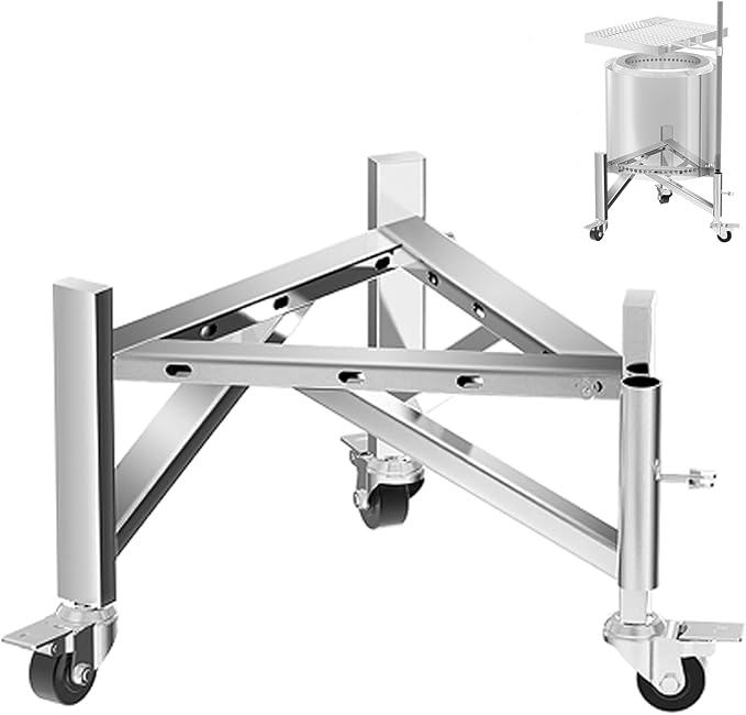 Universal Firepit Stand for 15" 17" 19.5" 22" 25" 27" FirePit, Stainless Steel Camping Fire Pit Stand for Solo Stove Ranger, Bonfire, Yukon, Outdoor Fireplace Accessory for Solo Stove & Other Fire Pit