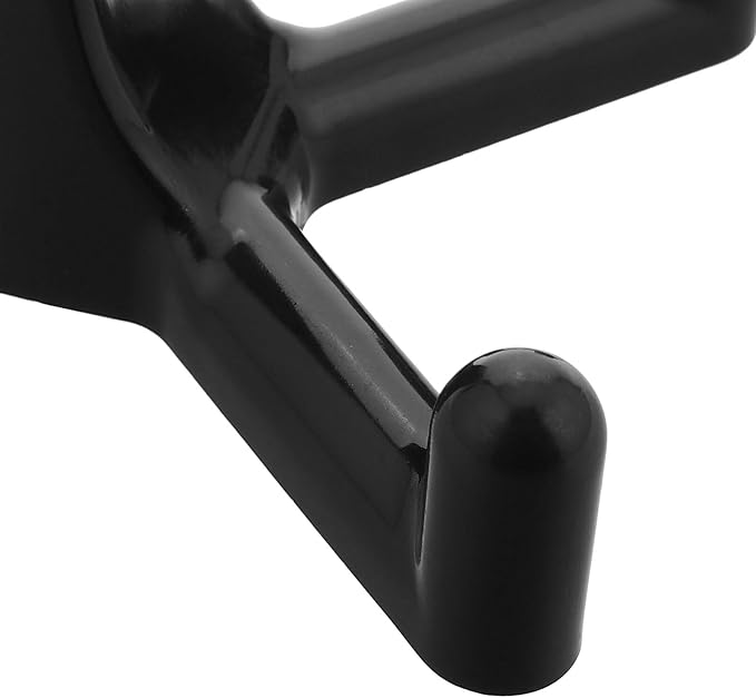 LIFKOME Shed Utility Organizer Hooks Double Head ABS Garage Storage Hooks for Rake and Shovel Hanging Black Suitable for Garden Storage Shed Side Panel