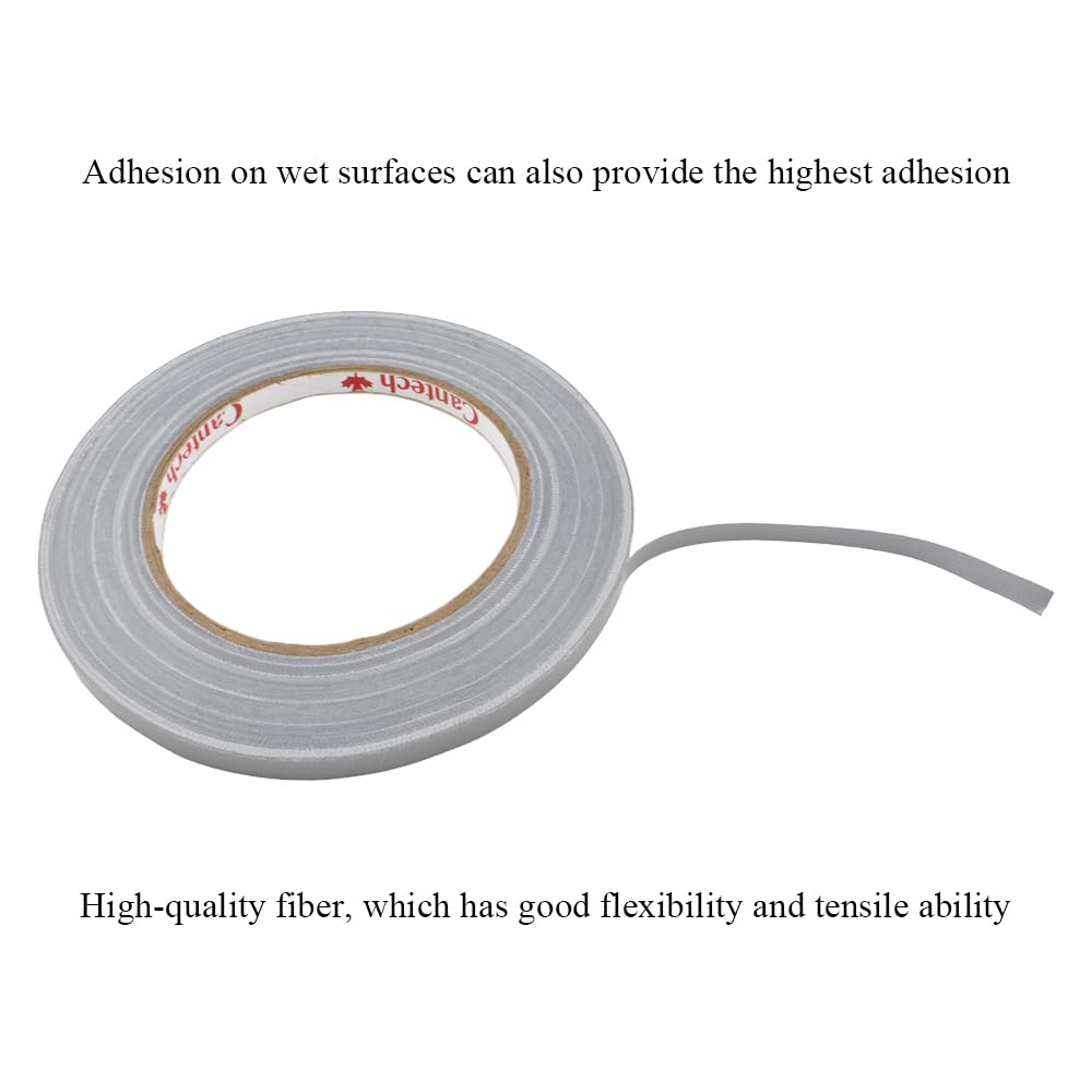 HAHIYO Silver 0.25Inch Wide Floral Tape, Waterproof Florist Tape Flower Wrap Adhesive Waterproof Decorative Tape for Bouquet Stem Wrapping Flower Arranging Craft, 2Rolls 200Feet/66Yard Total