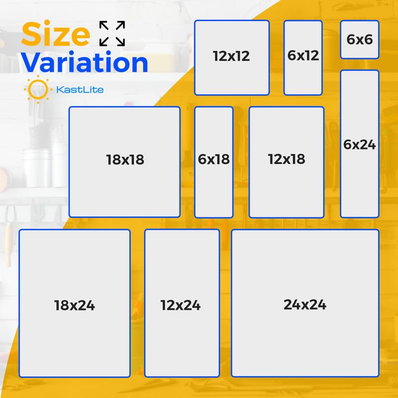 KastLite Colored Acrylic Sheets Nominal 6" x 12" - Plastic Sheet Easy to Cut, Saw, Shape, Laser Cut - Ideal for Arts & Crafts & DIY Projects- Durable, Lightweight, Scratch Resistant - Clear 2 Pack