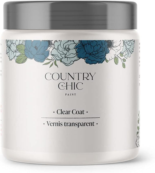 Clear Coat - Eco-Friendly Clear Satin Sheen Top Coat for Chalk Style Furniture Paint, Very Durable, Non Yellowing, Waterproof Sealant for High Traffic Furniture - Indoor/Outdoor - (4 oz)