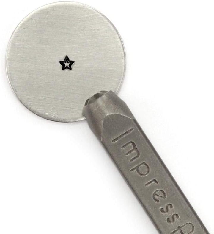 ImpressArt - Star Design Metal Stamp, Jewelry Making for Metalsmiths Tools, DIY Arts & Crafts Lovers (2.5mm)