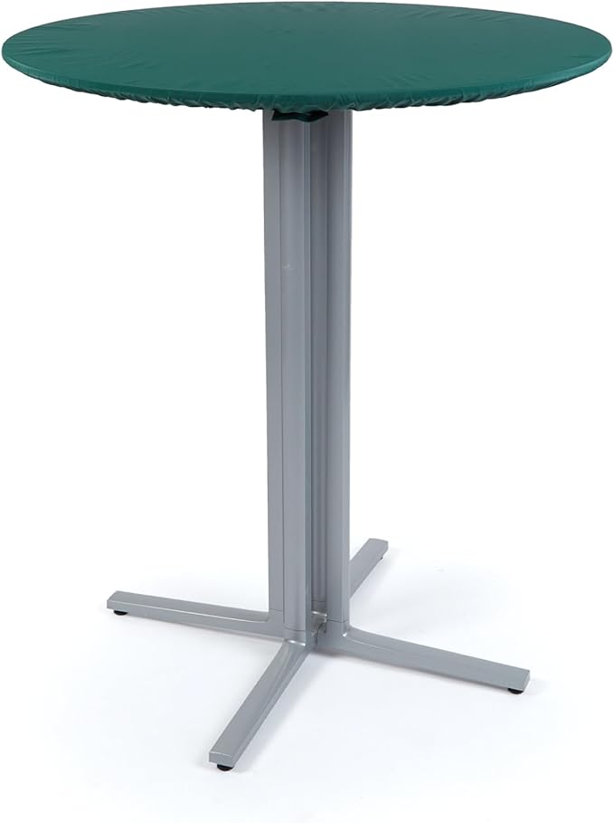 Covermates Classic Round Table Top Cover – All-Weather Outdoor Table Protection, Water-Resistant Vinyl, Elastic Hem, Mesh Vents, Patio Furniture Cover, Round 18-24 DIAMETER, Green