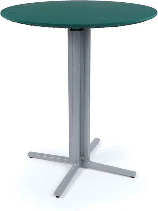 Covermates Classic Round Table Top Cover – All-Weather Outdoor Table Protection, Water-Resistant Vinyl, Elastic Hem, Mesh Vents, Patio Furniture Cover, Round 18-24 DIAMETER, Green