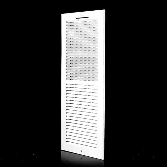 20x8 Vent Register [Duct Opening], Vent Covers for Home Ceiling, Two-Way Ventilation Register, Adjustable Solid Steel Wall Register Vent Cover (20"W x8"H [Duct Opening])