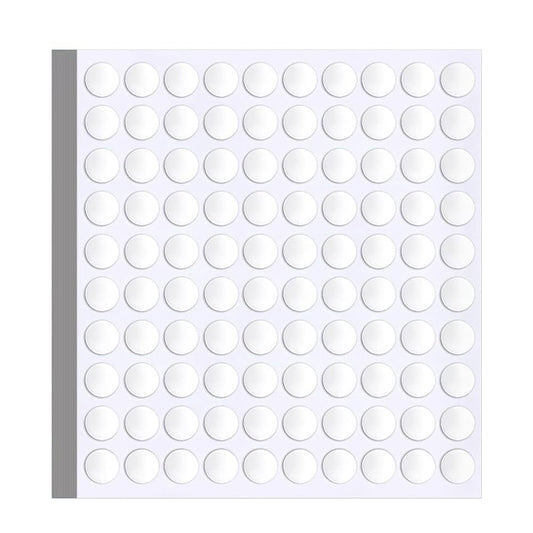1000 Pcs False Tip Double Sided Adhesive Dots, 8mm/0.31" Pre-Cut Removable Round Putty, Waterproof Tapes No Trace Sticky Putty for Nail Art Holder and Festival Decoration