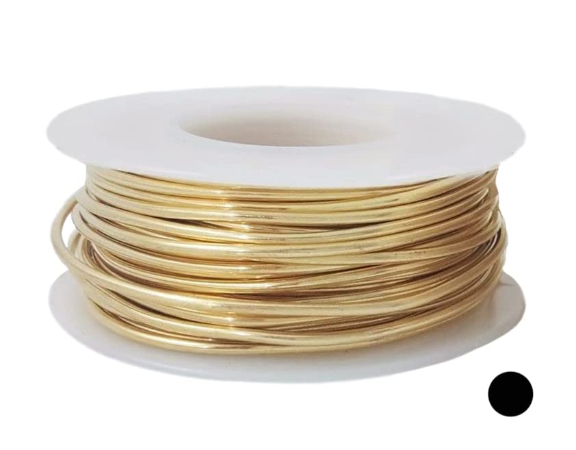 20 Gauge, Jeweler's Brass Wire, Red Brass, Round Dead Soft CDA #230 Alloy Jewelry Grade - 4oz (85FT) by CRAFT WIRE