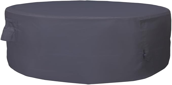 Round Patio Furniture Cover, Heavy Duty and Waterproof for Outdoor Furniture covers, Round outdoor table cover, Patio table cover 72"DIA x 27.5"H Black