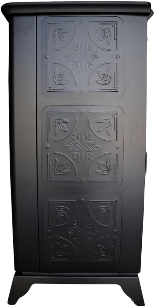 Freedom Stoves Freestanding Independence PS21 Pellet Stove: 34,700 BTUs, Battery Backup, Wi-Fi Control, Heats up to 1800 sq ft, Black Vintage Edition