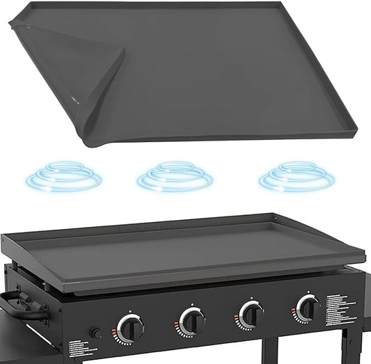Silicone Griddle Mat for Blackstone 36 Inch Griddle, Heavy Duty Food Grade Silicone Griddle Cover, Griddle Accessories for Blackstone Grill, All Season Protective Cover (Gray)