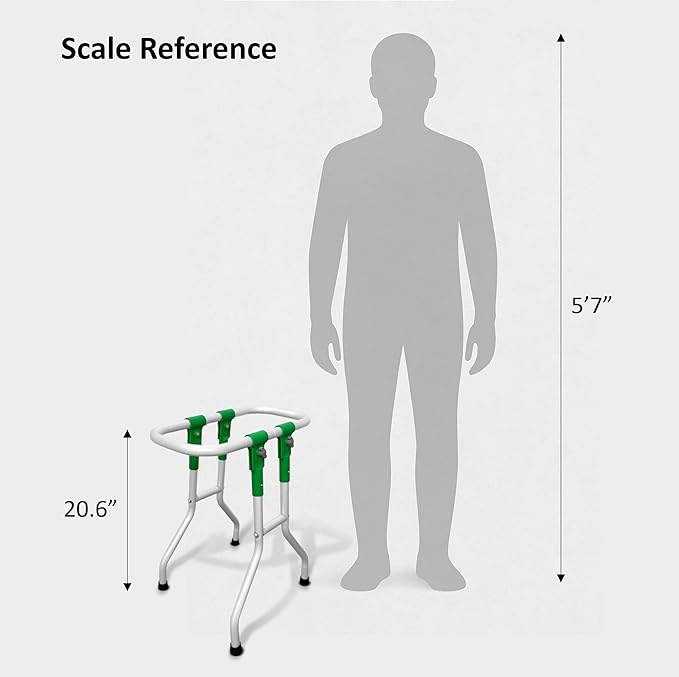 Small Trash Bag Holder, 13 Gallon Plastic Bag Capacity, Works on Slopes, Foldable, Outdoor Trash Bag Holder Stand, Camping, Picnics, RV Travel, Parties, House & Yard Cleanup, Gardening