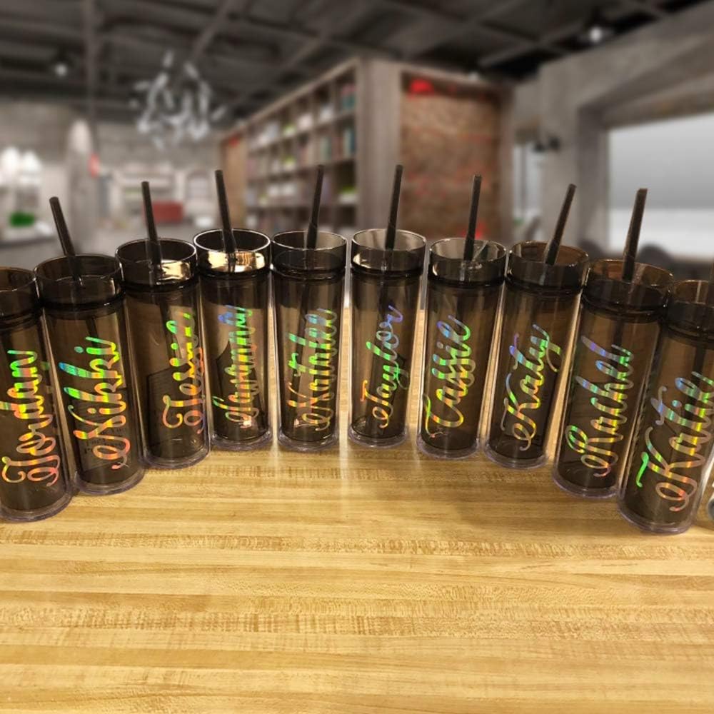 TECKWRAP Glossy Holographic Silver Chrome Vinyl 12" x 10ft