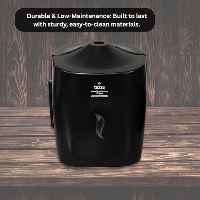 Wall-Mounted Sanitizing Wipe Dispenser – Easy to Install & Refill, Sleek Design for Gyms, Studios & Commercial Spaces