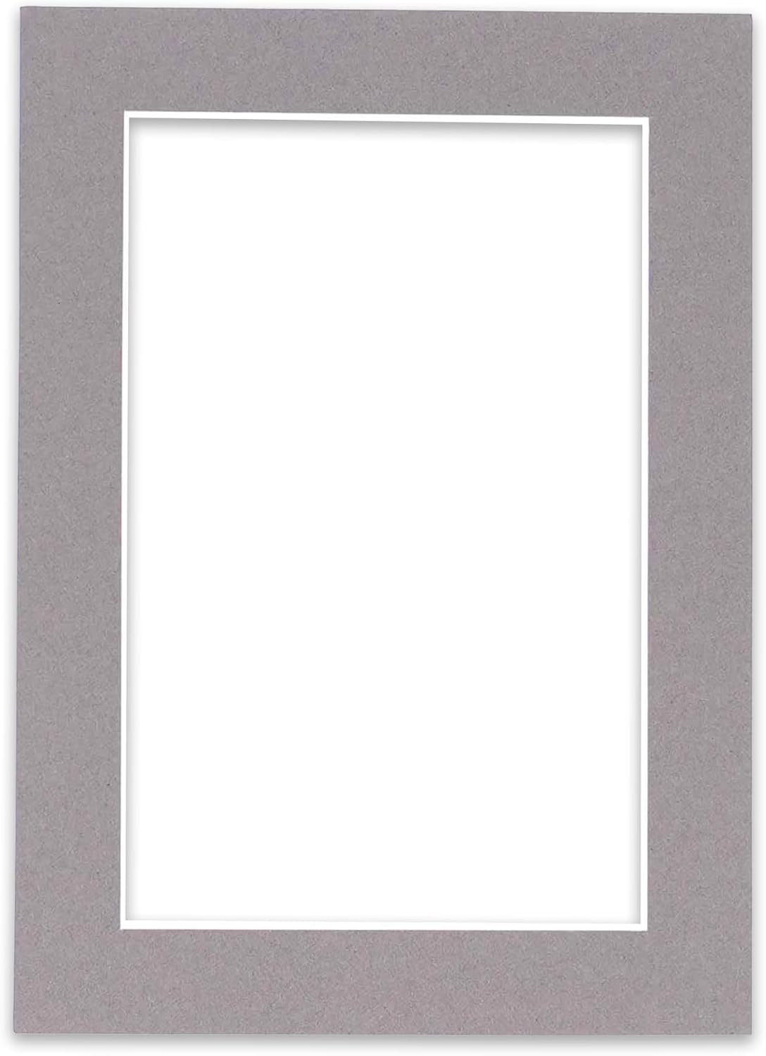 5x7 Mat for 8.5x11 Frame - Precut Mat Board Acid-Free Charcoal 5x7 Photo Matte Made to Fit a 8.5x11 Picture Frame, Premium Matboard for Family Photos, Show Kits, Art, Picture Framing, Pack of 1 Mat