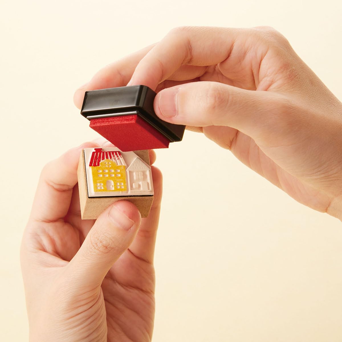 IROMOYO WARABE Stamp PAD, Small Traditional Japanese Ink Colour, Oil-Based Ink pad - Light Blue