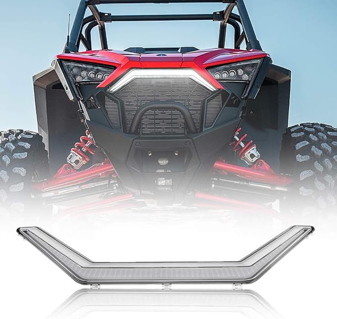 KEMIMOTO PRO XP Light Compatible with Polaris RZR PRO XP/R/Turbo R 2020-2024, LED Fang Front Accent Light ABS Easy Installation IP67 Waterproof #2884346