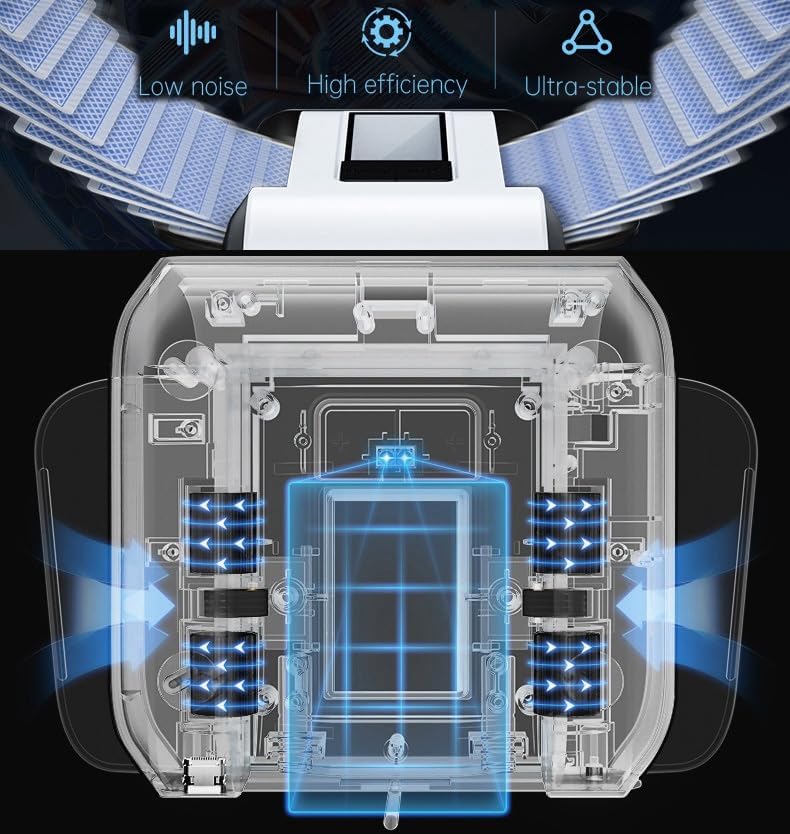 Automatic Card Shuffler, 1-2 Deck Playing Cards Shuffler, One Press Auto or Manual Shuffling Machine, Quiet for UNO Blackjack Bridge Phase 10 Skip-Bo, Rechargeable Portable for Travel, No Jams